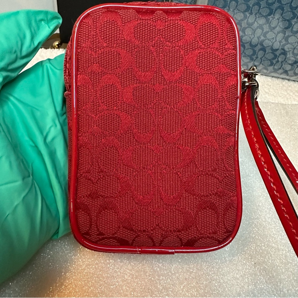 Coach Mini Bag in Vibrant Red - Picture 9 of 11